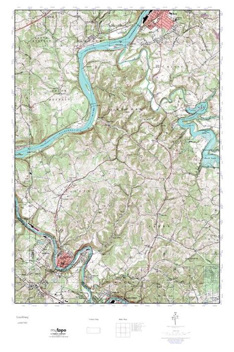 MyTopo Leechburg, Pennsylvania USGS Quad Topo Map