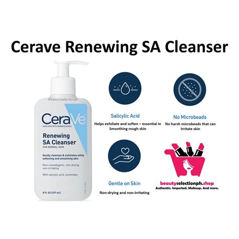 Cerave Renewing SA Cleanser | Shopee Philippines