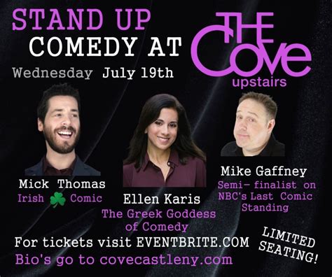 Stand Up Comedy at The Cove - Cove Castle