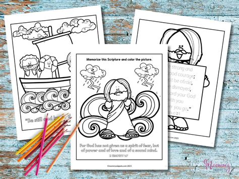 Free Printable Jesus Calms The Storm Coloring Pages - Mommy Snippets