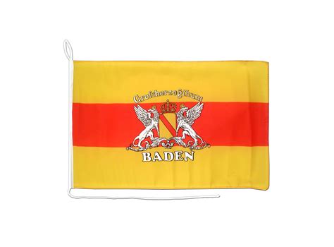 Boat Flag Baden with crest - 12x16" - Royal-Flags