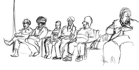 Group Of People Sketch at PaintingValley.com | Explore collection of ...