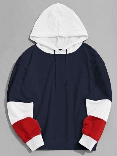 Color Block Hoodie Men Clothes Sports Hoodies, Unisex Hoodies, Hoodies ...