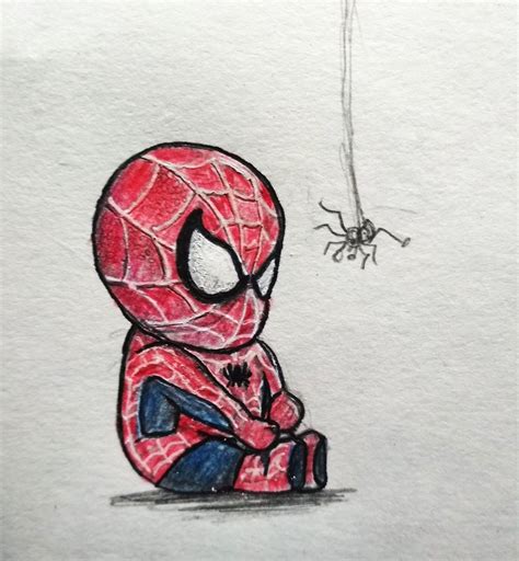 Baby Spiderman Drawing