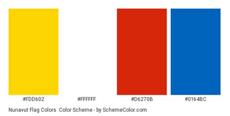 Nunavut Flag Colors Color Scheme » Flags » SchemeColor.com