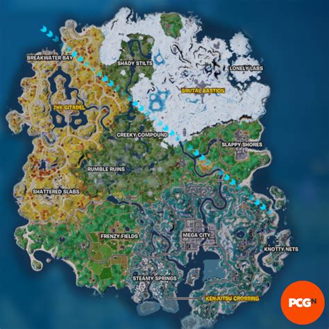 Fortnite Chapter 4 Season 3 map and how to find hot spots - laacib