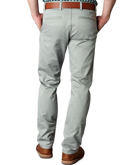 Dockers Alpha Slim Tapered Fit Khaki Stretch Pants in Bruma Grey ...