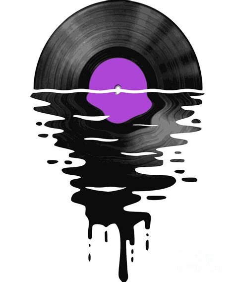 Vinyl LP Record Sunset Purple Digital Art by Filip Schpindel - Fine Art ...