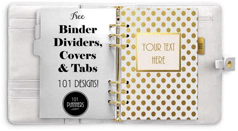 FREE Printable Binder Dividers that can be Customized