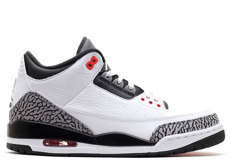 air jordan 3 retro "infrared 23" - white/black-cmnt gry-infrrd 23 ...