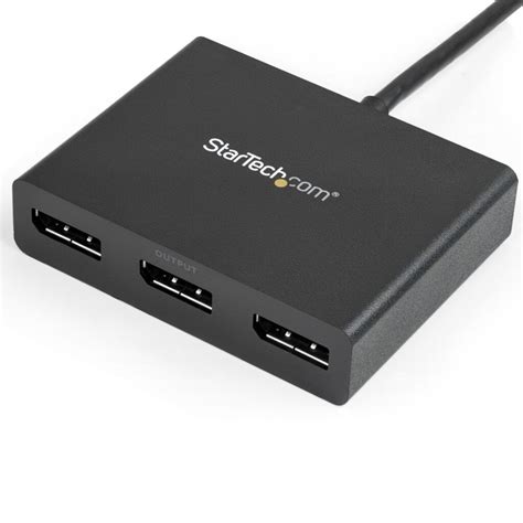 3-Port Multi Monitor Adapter – Mini DisplayPort to DisplayPort MST Hub ...