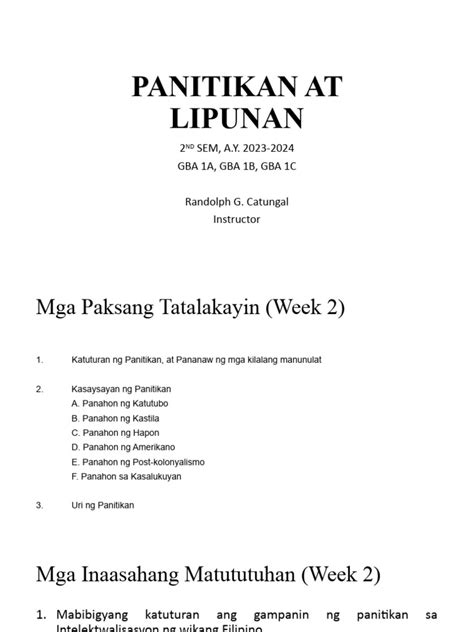 Panitikan at Lipunan | PDF