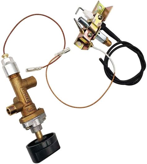 Propane Fire Pit Main Control Brass Safety Valve,Gas Room Heater Pilot Burner Assembly Parts ...