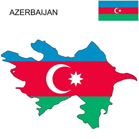 Azerbaijan Flag Map and Meaning | Mappr