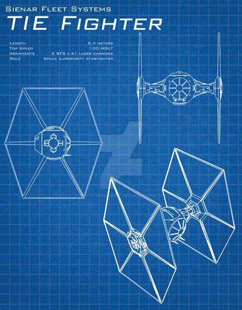 Star Wars Blueprints - TIE Fighter by patrickkingart on DeviantArt