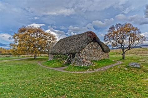 Cottage at Culloden Battle Site Stock Image - Image of cottage, moor ...