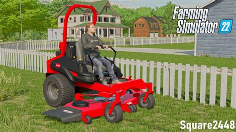 Mowing Lawns With NEW Toro Zero Turn | FS22 Landscaping - YouTube