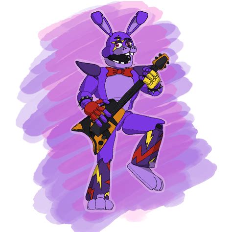 Glamrock Bonnie fan-art completed : r/fivenightsatfreddys