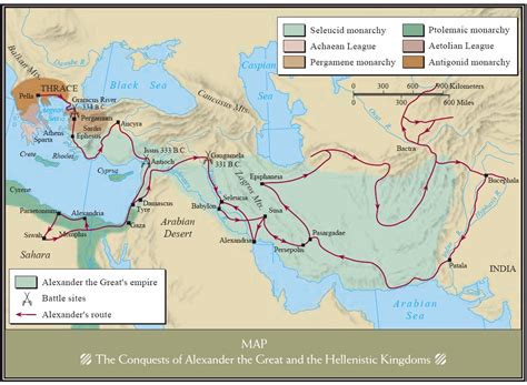 Conquests of Alexander the Great and the Hellenistic Kingdoms 334-323 ...