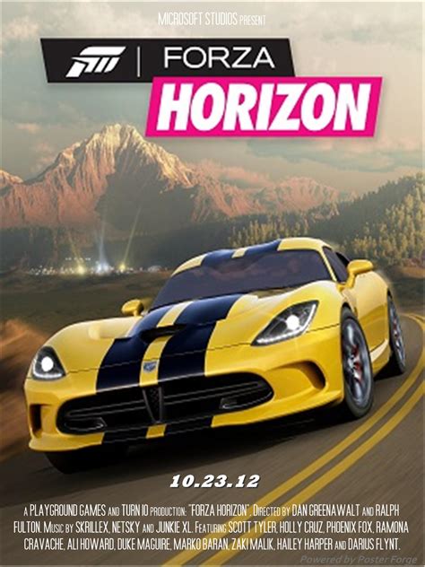 Forza Horizon Movie Poster by nick98 on DeviantArt