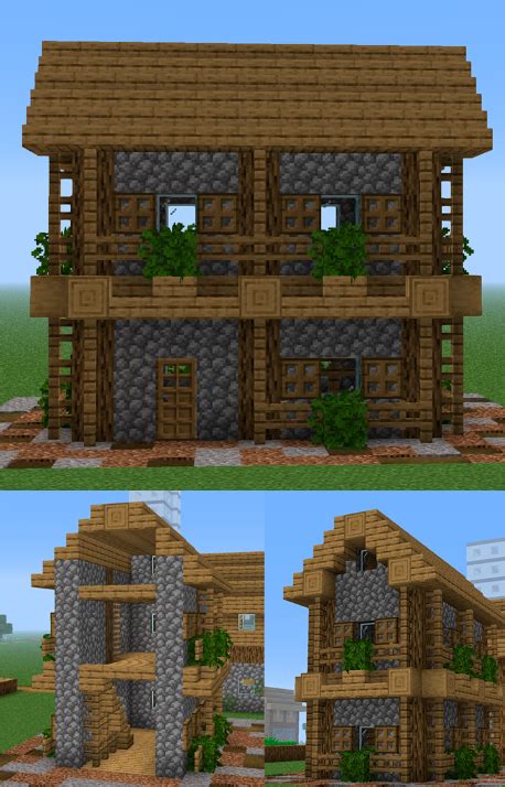 My variant of villager's house : r/Minecraft