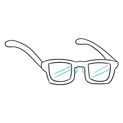 a pair of glasses drawn in one line