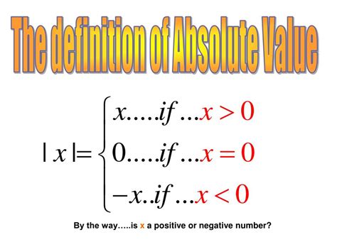 PPT - 2.8 Absolute Value functions PowerPoint Presentation, free ...