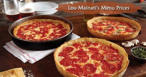 Lou Malnati's Menu Prices - Restaurant & Catering Menu