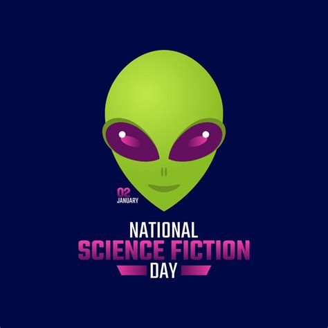 vector graphic of national science fiction day good for national ...