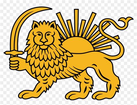 Transparent Emblem Lion - National Symbol Of Iran, HD Png Download ...