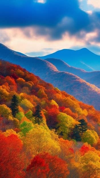 Premium AI Image | Fall colors in the mountains