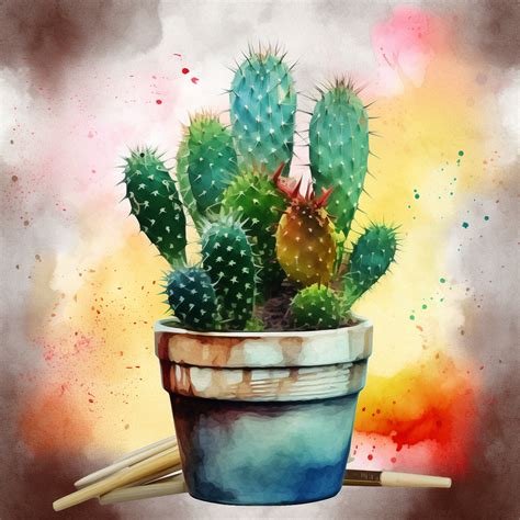 Desert Cactus Watercolor Western Clipart by Likhon Rahman on Dribbble