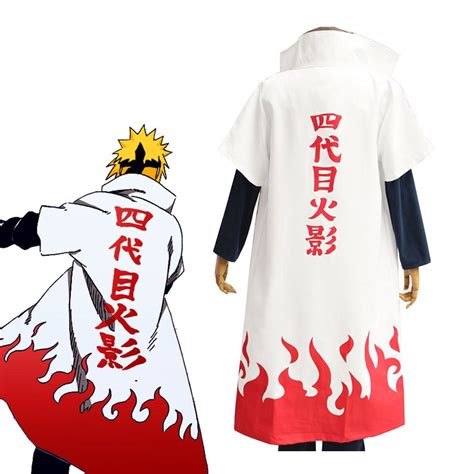 Anime Naruto Costume 4th Hokage Cloak Cosplay Robe | Naruto costumes ...