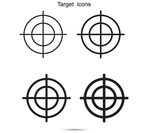 Target icons, vector illustration. 28079802 Vector Art at Vecteezy