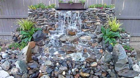 DIY Backyard Waterfall - YouTube