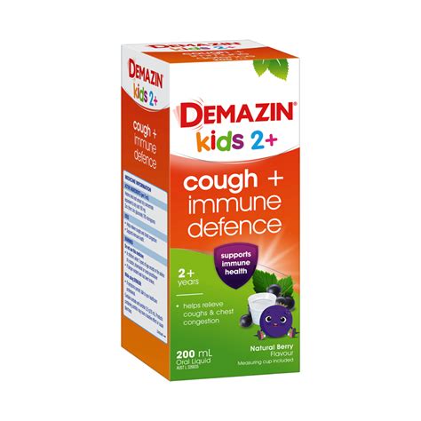 Cough Syrup For Kids (2+) | Natural Berry Flavour | Demazin