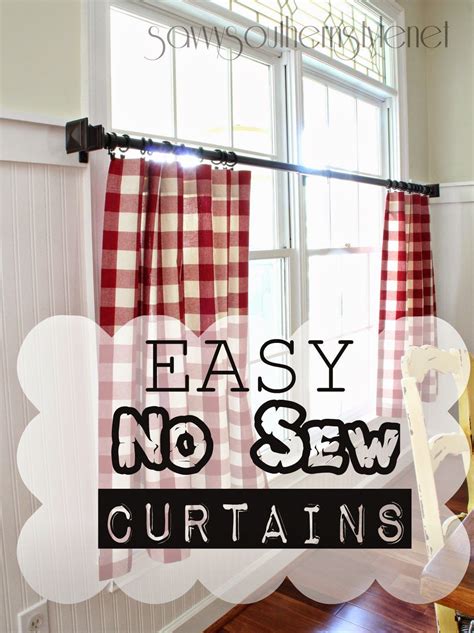 Perfect Diy Kitchen Curtains No Sew Canvas Drop Cloth