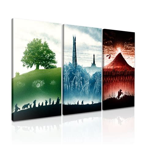 Lord Of The Rings Stretched Canvas Print Wall Art Home Deco More Sizes ...