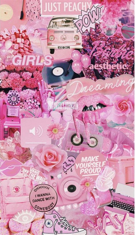 Light Pink Aesthetic Wallpaper Collage - bmp-cheesecake