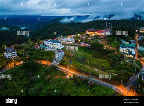 Da Lat city scene in the evening Stock Photo - Alamy