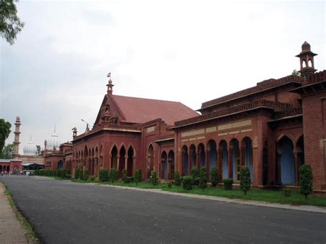 (Above): AMU Campus. (Below): A sketch of Sir Syed Ahmed Khan.