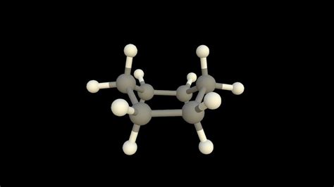 Cyclohexane Boat Conformation - 3D model by chidalgo [5b3ca72] - Sketchfab