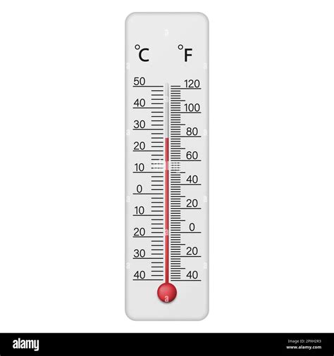 Meteorological thermometer Fahrenheit and Celsius for measuring air ...