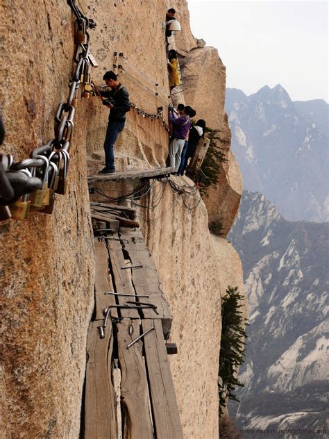 World’s Deadliest Hike, Mount Huashan | Beautiful places to visit ...