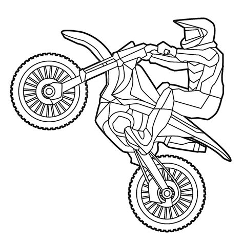 Very Cool Dirt Bike coloring page - Download, Print or Color Online for ...