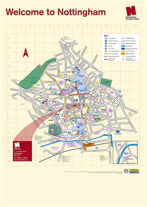 Nottingham City Centre Map by Caron Lyon - Issuu