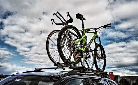 Heavy Duty 2-Bike Fork Mount Roof Auto Car SUV Rack Top Mounted Bicycle ...