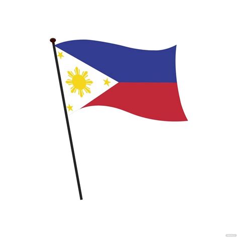 Free Waving Philippine Flag Vector Eps Illustrator Png Svg | The Best ...