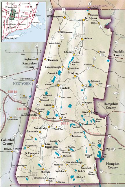 Berkshires Map - Stevens Corner Massachusetts • mappery