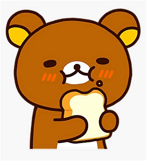 Bear Rilakkuma Kawaii Sweet Oso Osito Tierno Dulce - Rilakkuma Eating ...